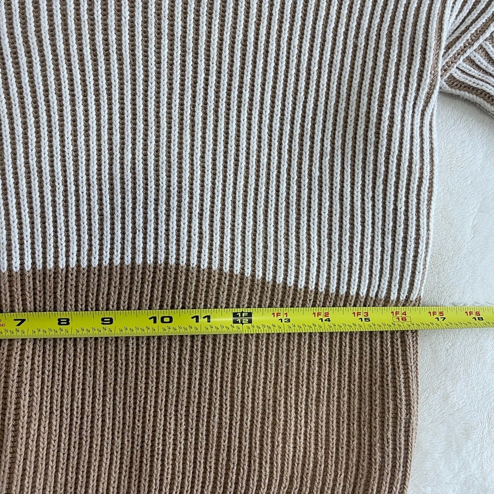 Max Studio Women's Colorblock Ribbed Sweater - Size Small - Picture 7 of 10